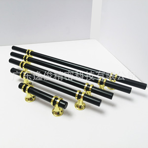 Black Stainless Steel Cabinet <b>Door</b> Handles Bar Shape Modern Design Durable Wardrobe Hardware Accessories Part <b>Number</b> 8015 - Product Image 1
