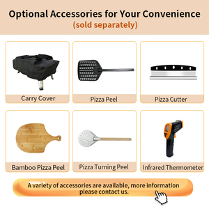 <span class=keywords><strong>Four</strong></span> à <span class=keywords><strong>pizza</strong></span> au gaz portable professionnel en acier inoxydable pour l'intérieur et l'extérieur - Product Image 5