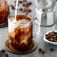 Juego de Tazas de Café de Vidrio Transparente de 20 oz, Taza de Té de Borosilicato Resistente al Calor con Asa para Bebidas Calientes y Frías