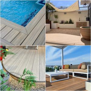 SHENGCHENG Veranda Hollow WPC, Suelo Impermeable para Terraza, Revestimiento de Madera con Capa Protectora, Tarima Compuesta de PE para Exteriores - Product Image 6
