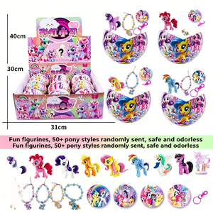 Figurines Poney Arc-en-ciel 10cm Gashapon Boîte Mystère Breloques DIY Bracelet Perlé Jouet Surprise à Découvrir Cadeau pour Filles - Product Image 6