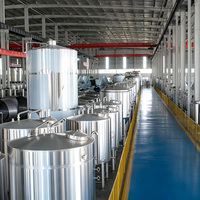 Équipement de brasserie commerciale de 2000 L avec fermentateur et cuve de pression automatique pour usage en restaurant