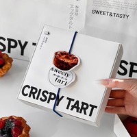Boîte Écologique Personnalisée pour Cookies, Pâtisseries et Tartelettes, Emballage de Boulangerie Sucrée avec Séparateurs