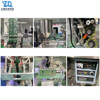 Machine d'emballage de boissons liquides à scellage quatre côtés, contrôle par écran tactile, corps en acier inoxydable de qualité alimentaire, structure compacte