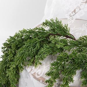 Simulation rattan explosive rattan plastic soft rubber pine needles green leaf <b>christmas</b> pine and cypress rattan - Product Image 3