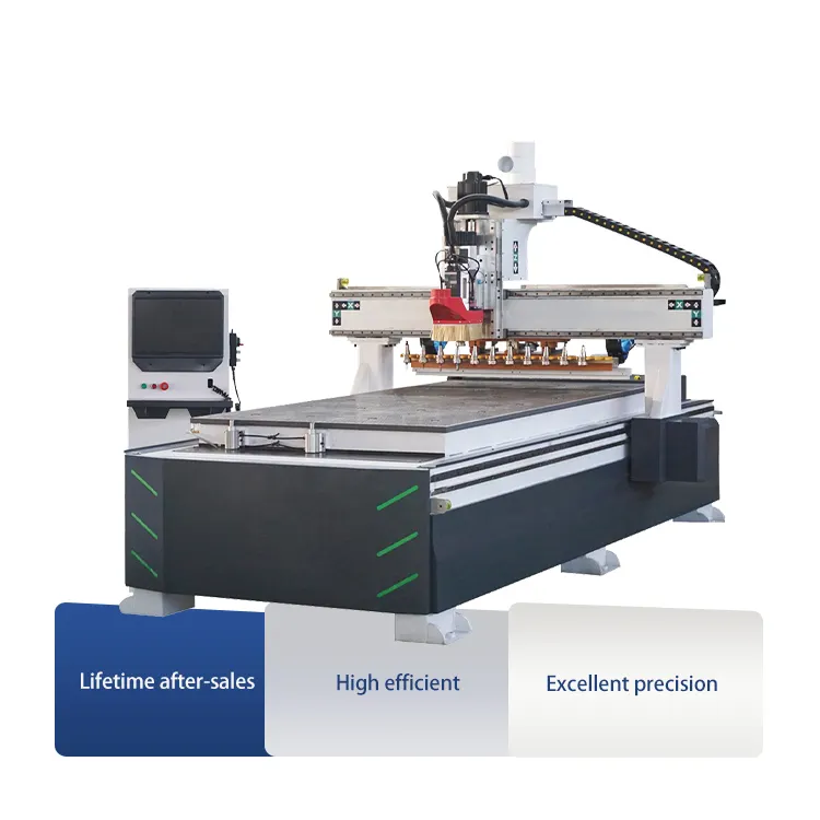 Máquina enrutadora de madera CNC 1325 2040, enrutador de trabajo de madera ATC CNC para fabricación de muebles, venta de fábrica