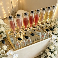 Distributeur de parfum de luxe doré à 8 emplacements, présentoir de bouteilles pour stand de salon professionnel 375ml 500ml