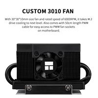 Thermalright HR10 2280 PRO Digital ARGB Negro M.2 SSD Enfriador de disco duro de estado sólido con pantalla y control inteligent