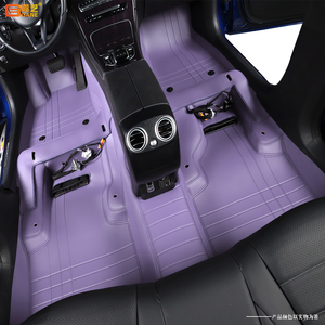 Alfombrilla de Piso para Automóvil de Diseño de Lujo, Cobertura Completa de 360°, Cuero Nappa Antideslizante, 5 Piezas, Tamaño Personalizable, Acabado Mate - Product Image 3