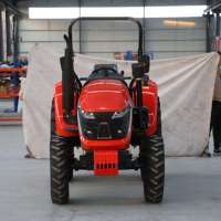 LKK 40HP tracteur agricole avec charrue chargeur frontal mini tracteur agricole à roues avec charrue herse semoir pour l'Afrique