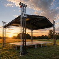 Scène de tente de mariage, plateforme de scène mobile pour le sol de la tente de réception de mariage en plein air