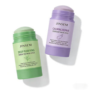 Mascarilla Facial en Barra de Berenjena y Té Verde de Marca Privada 40g, Hidratante, Limpiadora Profunda, Antioxidante, Cuidado Facial OEM - Product Image 3
