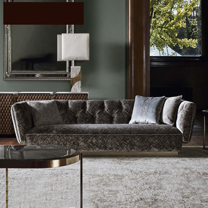 Luxury Fashion Foshan Sofa Set Fabric Sofa Luxury Arm <strong>Chairs</strong> Living Room Modern Single Sofa Luxury Factory Supply - Product Image 2