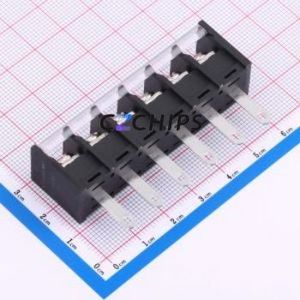 DBT40H-9.5-6P-BK-P Barrier Terminal Block Through hole Component (THT),P=9.5mm Connector 9.5mm 20A 300V - Product Image 2