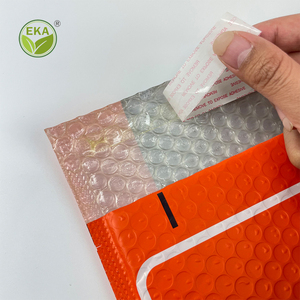 Sinh thái thân thiện có thể tái chế tự dính kraft giấy nâu vận chuyển composite màu xanh lá cây bong bóng quần áo thể hiện gửi thư Túi - Product Image 2