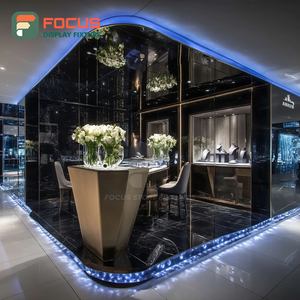 Système de présentoirs minimalistes pour bijouterie, finition stratifiée, comptoir de centre commercial, armoire à bijoux - Product Image 5