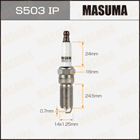 Bougie d'allumage S503IP MASUMA pour FORD FOCUS 2.0L TNCC TI-VCT 30758130 LR025605 5100429