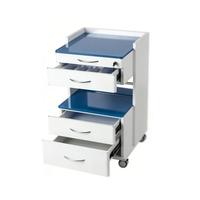 Armoire médicale mobile professionnelle avec 3 tiroirs verrouillables, organiseur dentaire pour clinique et hôpital