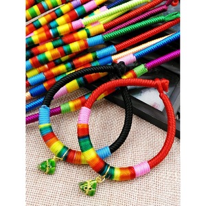 Colorful Thick Bracelet Dragon Pattern Hand-knitted DIY Jewelry for Adults and Children - Product Image 2