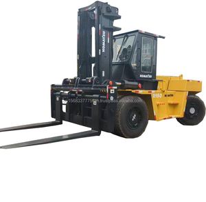 Montacargas Diésel Komatsu FD100 Usado, Capacidad de 10 Toneladas, Mástil de Tres Etapas, Neumáticos Sólidos Todoterreno, Tracción Trasera, Altura de Elevación de 3 m - Product Image 1