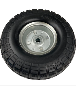 10 pouces 4.10/3.50-4 pneus de camion à main roue plate sans mousse pu 3.50-4 - Product Image 6