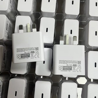 Chargeur USB-C Super Rapide OEM 25W T2510 avec Câble C vers C, Faible Consommation en Veille, 2-en-1 pour Galaxy S22 S23 S24 A54