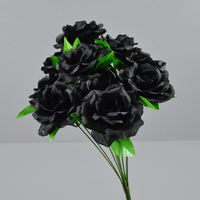 Günstiger Preis Künstlicher Rosen strauß Seide Hochzeit Dekorativer Blumenstrauß Gefälschte Rose für Home Party Dekoration