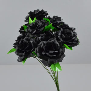 Prix bon marché Bouquet de roses artificielles Bouquet de fleurs décoratives de mariage en soie Faux <span class=keywords><strong>rose</strong></span> pour la décoration de fête à la maison - Product Image 2