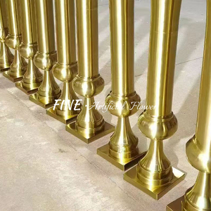 Vàng Hoa Vuông Cơ Sở Đứng Hoa Bóng Trung Tâm Bình Cho Đám Cưới Trang Trí - Product Image 4