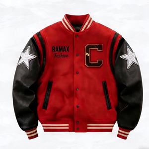 OEM Apparel Custom Manufacturer High Quality Brand <b>Jacket</b> Vintage Winter and Fall Men's Baseball Letterman Varsity <b>Jackets</b> - Product Image 1