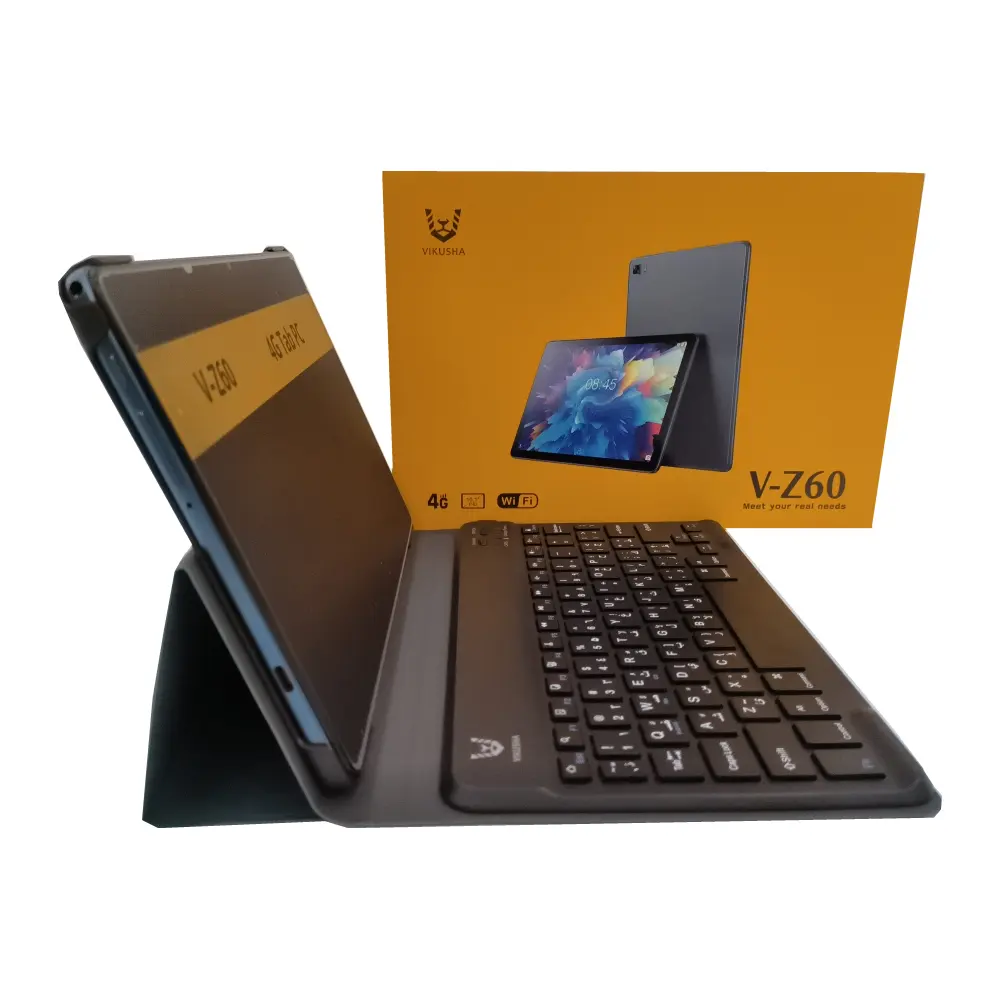 Üretici OEM ODM 10.1 inç Tablet 8GB 128GB GPS tabletler klavye ile mavi gri iş Tablet PC
