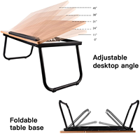 Table pour ordinateur portable pliable et réglable en hauteur, best-seller, idéale comme support de tablette à la maison