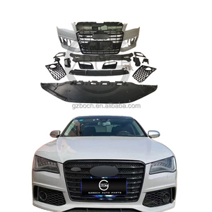 RS8 bodykit per <span class=keywords><strong>Audi</strong></span> <span class=keywords><strong>A8</strong></span> modifica RS8 style car bumper <span class=keywords><strong>a8</strong></span> car grill labbro posteriore suggerimenti per diffusore per auto - Product Image 1