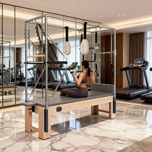 Máquina <span class=keywords><strong>de</strong></span> Pilates Reformer Plegable en Oferta para Gimnasio en Casa, Diseño Compacto con Soporte - Product Image 3