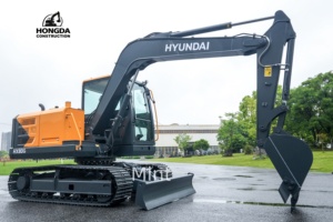 100% nouvelle importation coréenne originale Hyundai HX80G HYUNDAI HX60G Mini pelle 8 tonnes poids de fonctionnement pelle sur chenilles à vendre - Product Image 2