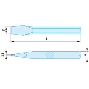 FACOM - 263.30SR Cinceles antichispas-EAN 3148518679312 CINCELES ANTICHISPOS, CINCELES NEUMÁTICOS Y CUÑAS - Product Image 2