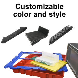 Estante de almacenamiento de placa de circuito impreso <span class=keywords><strong>ESD</strong></span> con compartimento de bandeja de blíster conductor de sala limpia duradero fabricado para almacenamiento seguro de PCB - Product Image 2