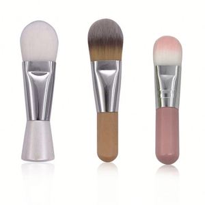 Pinceau applicateur de masque en bois d'hévéa, grand pinceau à manche en bambou pour salon de beauté, brosse à fibres naturelles, un emballage - Product Image 5