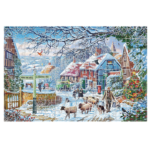Jeu d'intérieur pour adultes bricolage 1000 pièces <span class=keywords><strong>puzzle</strong></span> <span class=keywords><strong>de</strong></span> Noël en carton - Product Image 3