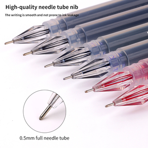 Stylos à encre gel pratiques de 0,5 mm |   Stylo à encre à séchage rapide avec embout tubulaire, 3 couleurs pour l'écriture à l'école et <span class=keywords><strong>au</strong></span> bureau - Product Image 5