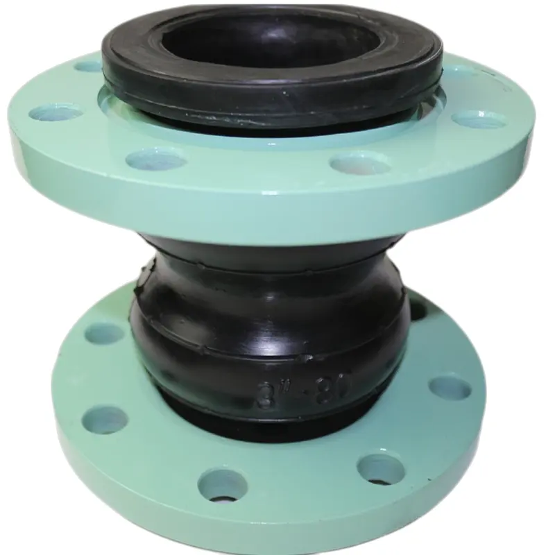 Compensation ASME sea water resistance metal neoprene or epdm two double expans bellows bramido flanged rubber expansion joints