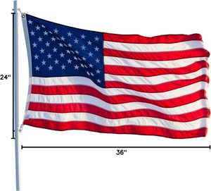 Профессиональная Заводская поставка, бесплатный логотип, 100D полиэстер, американский флаг с любым логотипом, водонепроницаемая цифровая печать - Product Image 6