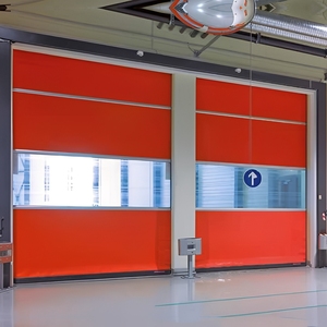 Puerta Enrollable <span class=keywords><strong>de</strong></span> PVC <span class=keywords><strong>de</strong></span> Alta Velocidad, Puerta Cortafuegos <span class=keywords><strong>de</strong></span> Acero, Puerta Enrollable Automática - Product Image 1