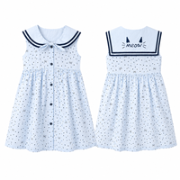 Robe d'été pour filles MZJ 100% coton, col rond, sans manches, imprimé cœur, style coréen, vêtements pour enfants mignons et amusants, ODM