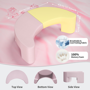 Cuscino Moderno per Dormire sul Fianco per Adulti, Ergonomico <span class=keywords><strong>in</strong></span> Memory Foam con Foro per il Braccio, Allevia il Dolore al Collo, Colore Personalizzabile, Sonno Profondo - Product Image 3