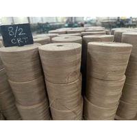 Fil de jute naturel ciré, écologique et recyclable, 100 % jute, pour la fabrication de bijoux en cuir, la tapisserie, la couture
