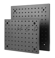 Plateforme optique de haute précision en aluminium rectangulaire, type nid d'abeille, avec plateau inférieur