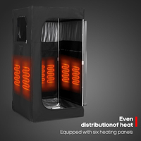 Nouvelle Arrivée Tente de Sauna Infrarouge Portable Professionnelle à Chauffage Sec Moderne avec Oxford + Aluminium Composé pour Thérapie Détox à Domicile