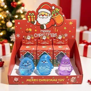 New Christmas Series Vaseline Maltose Squishy <b>Fidget</b> <b>Toy</b> Cute Cartoon Gift <b>Box</b> - Product Image 2