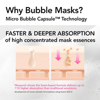 Masque à bulles personnalisable en 30 secondes REVITAL Rose PDRN NAD Masque facial Rose PDRN + NAD Peptide Masque à bulles Essence micro-mousse